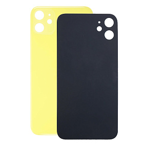 Задняя крышка iPhone 11 (стекло) желтый orig fabric