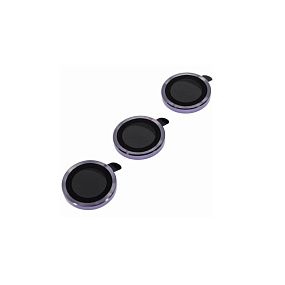 Стекло камеры iPhone 14 Pro/14 Pro Max (комплект 3 шт.) Тёмно-фиолетовый