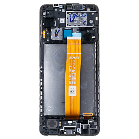 Дисплей для телефона Samsung A125F (A12) модуль Черный - Оригинал - Восстановленный