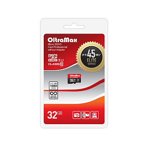 MicroSD 32Gb OltraMax Class 10 USH-I 45Mb/s без адаптера