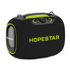 Колонка Hopestar Party Box (Bluetooth/MicroSD/USB/AUX/Microphone) 120W черный(УЦЕНКА)нов.повр.упак