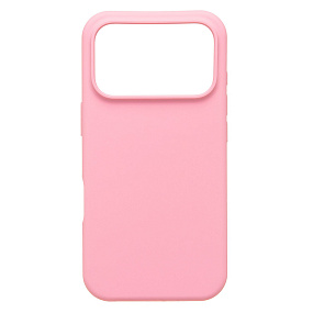 Кейс iPhone 17 Pro Silicone Case без логотипа светло-розовый