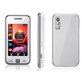 корпус для телефона Samsung S5233+ср.часть (белый)