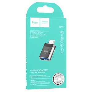 Переходник USB (мама) - Type-C (папа) Hoco (UA17)