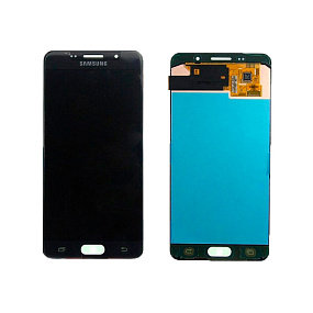 Дисплей для телефона Samsung A510F/A5 (2016) в сборе с тачскрином Черный - AAA (AMOLED)