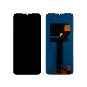 Дисплей для телефона Tecno Spark 7 в сборе с тачскрином Черный - Оригинал