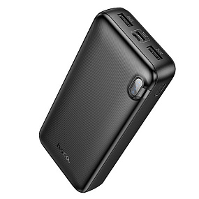 Портативное зарядное устройство Hoco J128A 2USB/Micro/Type-C 20000mAh черный