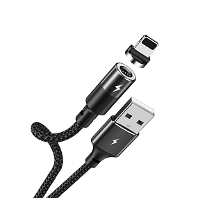 Дата кабель lightning - USB Remax Zigie RC-102i 1,2м магнитный черный