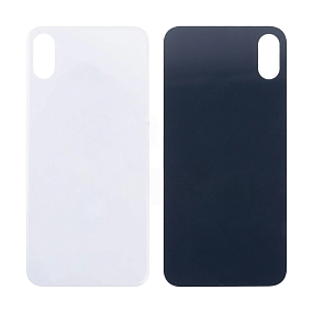 Задняя крышка iPhone X (стекло) белый - Премиум