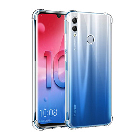 Силиконовый чехол Honor 10 Lite/P Smart 2019 прозрачный противоударный