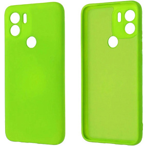Силиконовый чехол Xiaomi Redmi A1+/A2+/Poco C50/C51 с закрытой камерой зеленый