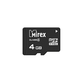 MicroSD 4Gb Mirex Class 4 без адаптера 
