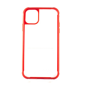 Кейс iPhone X/Xs пластик Jnw King Kong c контуром красный