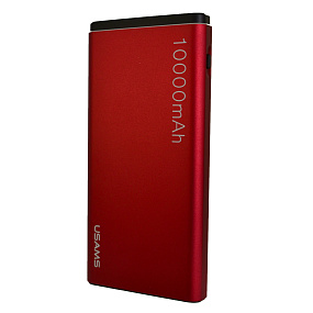 Портативное зарядное устройство Usams US-CD23 10000mAh 2USB красный