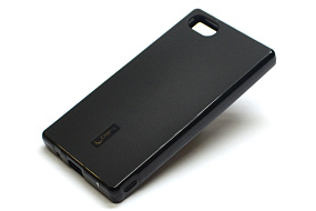 Силиконовый чехол для Sony Xperia E4 Cherry черный