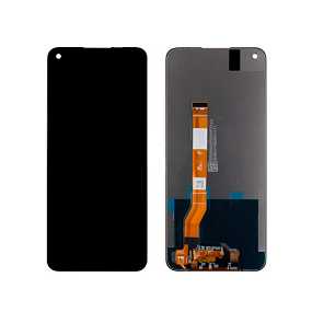 Дисплей для телефона Realme 8i/9i/Narzo 50 в сборе с тачскрином Черный - Оригинал