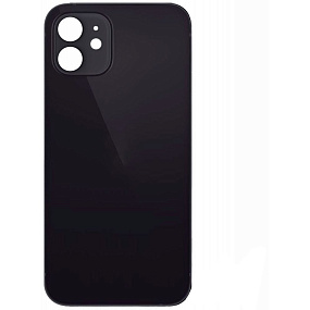 Задняя крышка iPhone 12 (стекло) черный orig fabric