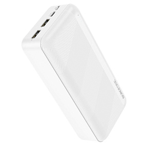 Портативное зарядное устройство Borofone BJ27B 2USB/Micro/Type-C 30000mAh белый