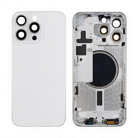 Корпус iPhone 15 Pro Max (1 Sim) Белый - Премиум