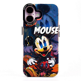 Кейс iPhone 16 силикон PC081 (006) мультиколор