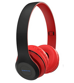 Bluetooth-наушники Borofone B04 Charming rhyme полноразмерные красные(УЦЕНКА)б/у, мех. ремонт