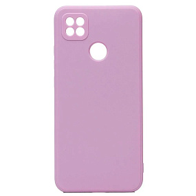 Силиконовый чехол Xiaomi Redmi 9C с закрытой камерой светло-фиолетовый