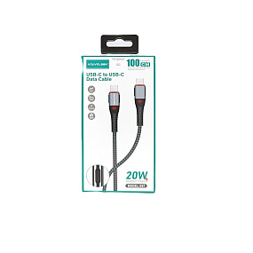 Дата кабель Type-C - Type-C Kouvolsen X97 1м 20W черный