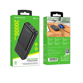 Портативное зарядное устройство Borofone BJ33A 2USB/Micro/Type-C 20000mAh черный