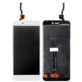Дисплей для телефона Xiaomi Redmi 5A/Redmi Go в сборе с тачскрином Белый