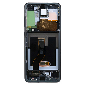 Дисплей для телефона Samsung G985F (S20+) модуль Черный - Оригинал