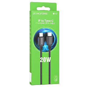 Дата кабель Type-C - Lightning Borofone BX87 20W 3A 1м черный
