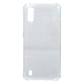 Силиконовый чехол для Samsung A015/M015 Galaxy A01/M01 прозрачный противоударный