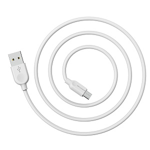 Дата кабель micro USB - USB Borofone BX14 LinkJet 2.4A 2м белый
