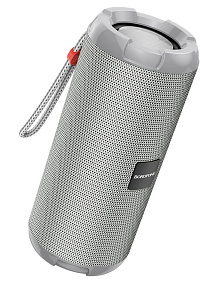 Колонка Borofone BR15 (Bluetooth/MicroSD/USB/FM/AUX) 10W серая