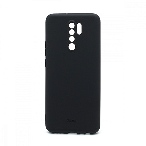 Силиконовый чехол Xiaomi Redmi 9 матовый черный