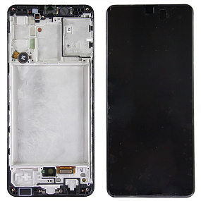 Дисплей для телефона Samsung A315F (A31) модуль Черный - (AMOLED, с регулировкой подсветки)