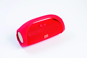 Колонка Charge Booms Box mini (Bluetooth/MicroSD/USB/FM/AUX) красная