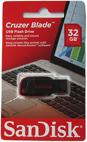 32Gb SanDisk Cruzer Blade Z50 черно-красная 2.0