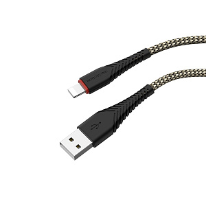 Дата кабель lightning - USB Borofone BX25 Powerful 2,4A черный 1м