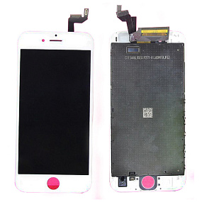 Дисплей для телефона iPhone 6S в сборе Белый - AA (3D тач работает не на всех IOS)