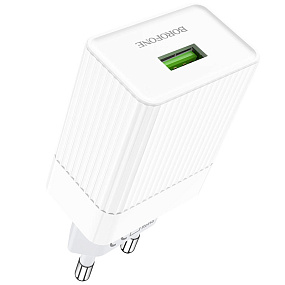 СЗУ-USB Borofone BA47A 1 выход 3А белый