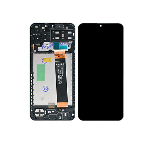 Дисплей для телефона Samsung A135F/A137F (A13) модуль Черный - Оригинал - Восстановленный