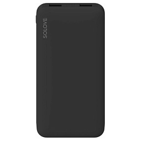 Портативное зарядное устройство Xiaomi Solove 10000 mAh Type-C с 2xUSB черный