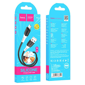 Дата кабель micro USB - USB Hoco X82 2.4A 1м черный