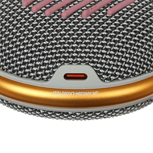 Колонка JBL Clip 4 (Bluetooth/MicroSD/USB) серая