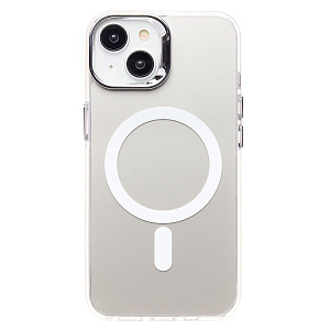 Кейс iPhone 13 силикон SafeMag SM025 белый
