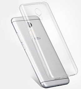 Задняя накладка для Meizu M3 пластик прозрачный
