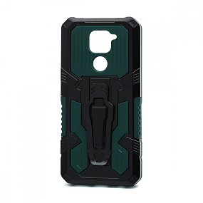 Задняя накладка Xiaomi Redmi Note 9 пластик i-Crystal зеленый