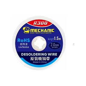 Оплетка (поглотитель олова) Mechanic R-300 (1.5 м*2 мм)
