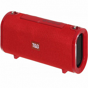 Колонка TG123 (Bluetooth/MicroSD/MicroUSB/FM/AUX) красная
